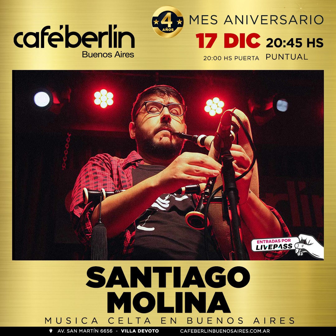 Santiago Molina en Café Berlín