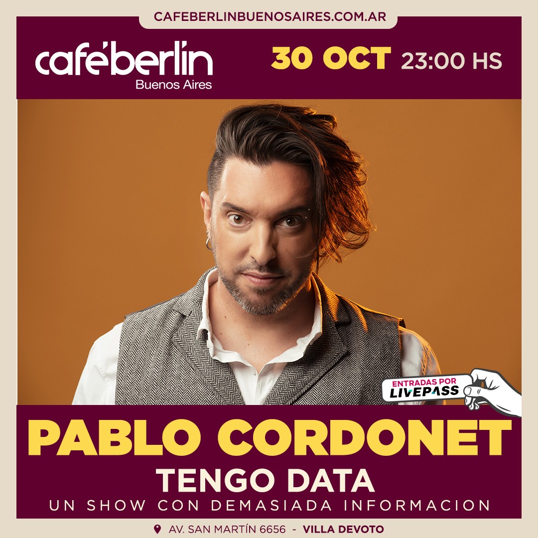 Pablo Cordonet en Café Berlín