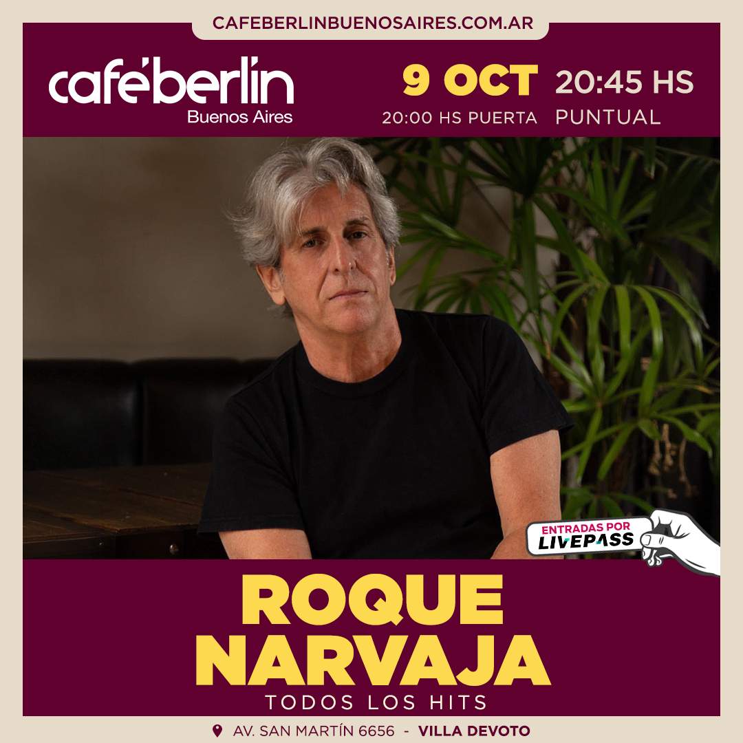 Entradas para Roque Narvaja en Café Berlín - Livepass
