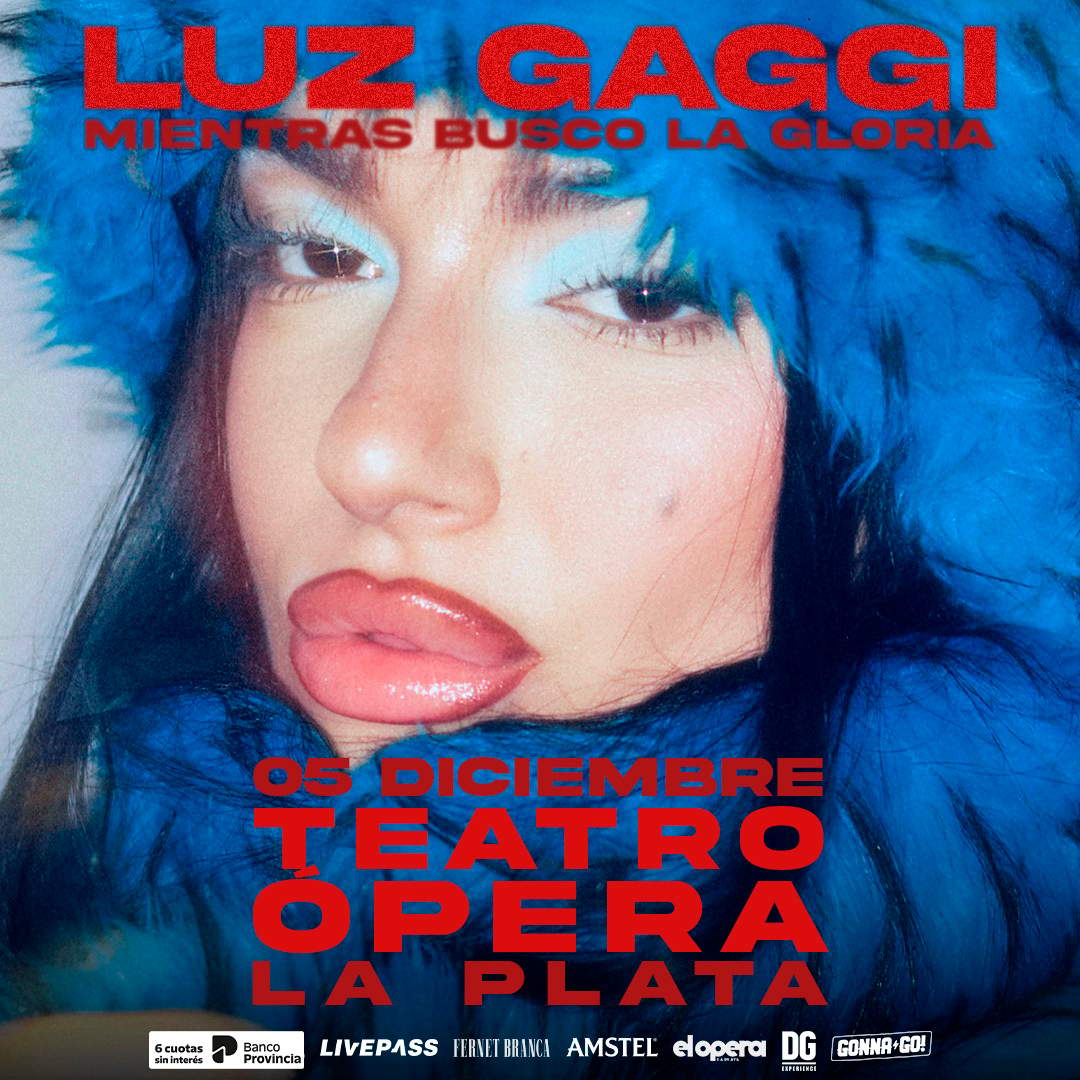 Flyer de LUZ GAGGI en el Teatro Opera LP