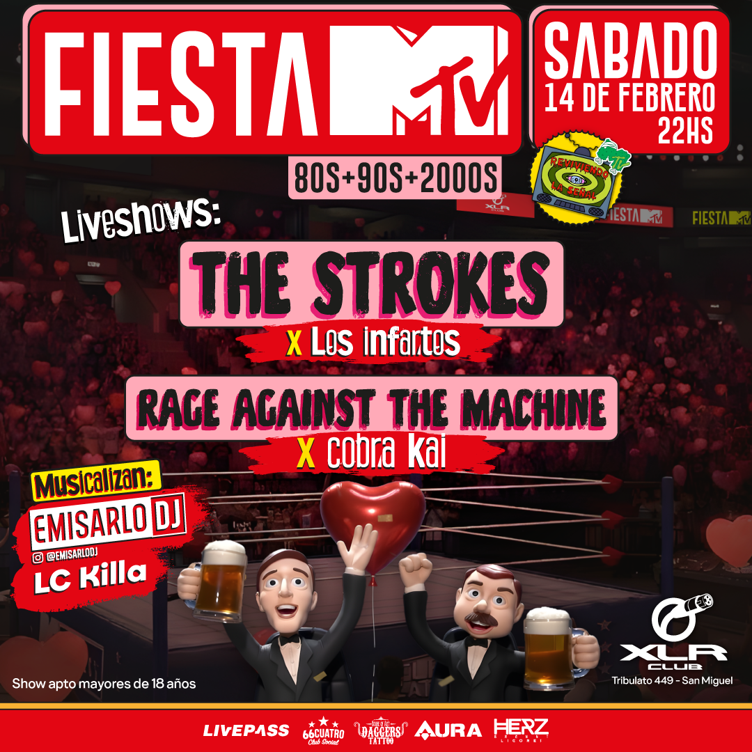 FIESTA MTV 80" 90" 00" en San Miguel