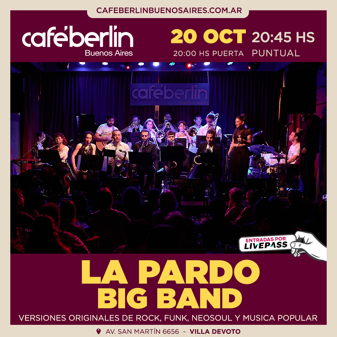 La Pardo Big Band en Café Berlín