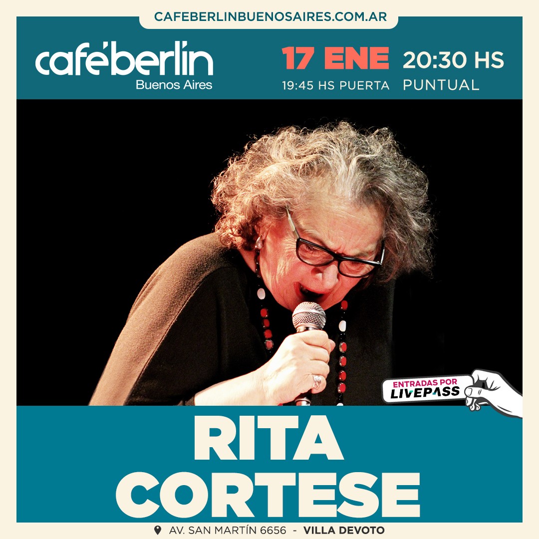 Rita Cortese en Café Berlín