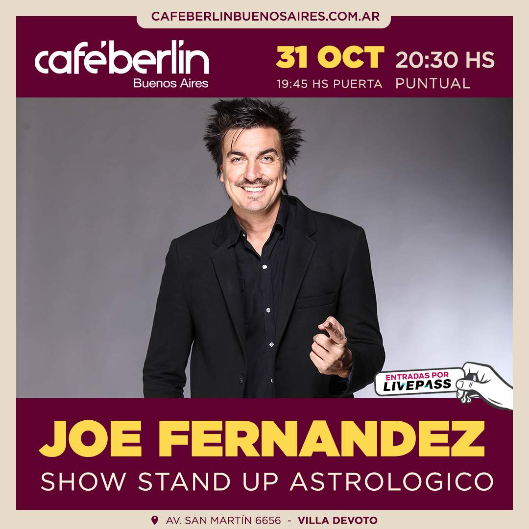 Entradas para Joe Fernández en Café Berlín - Livepass