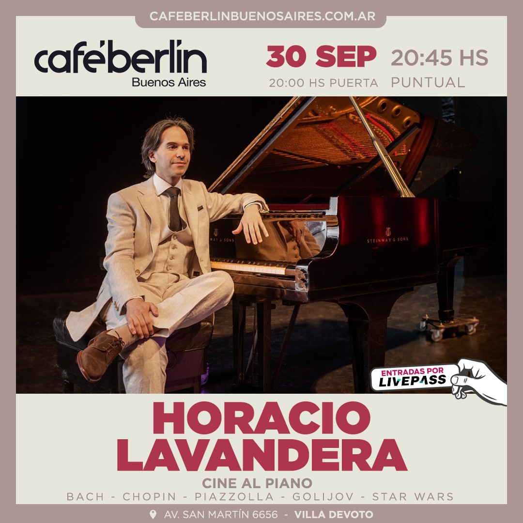 Horacio Lavandera en Café Berlín