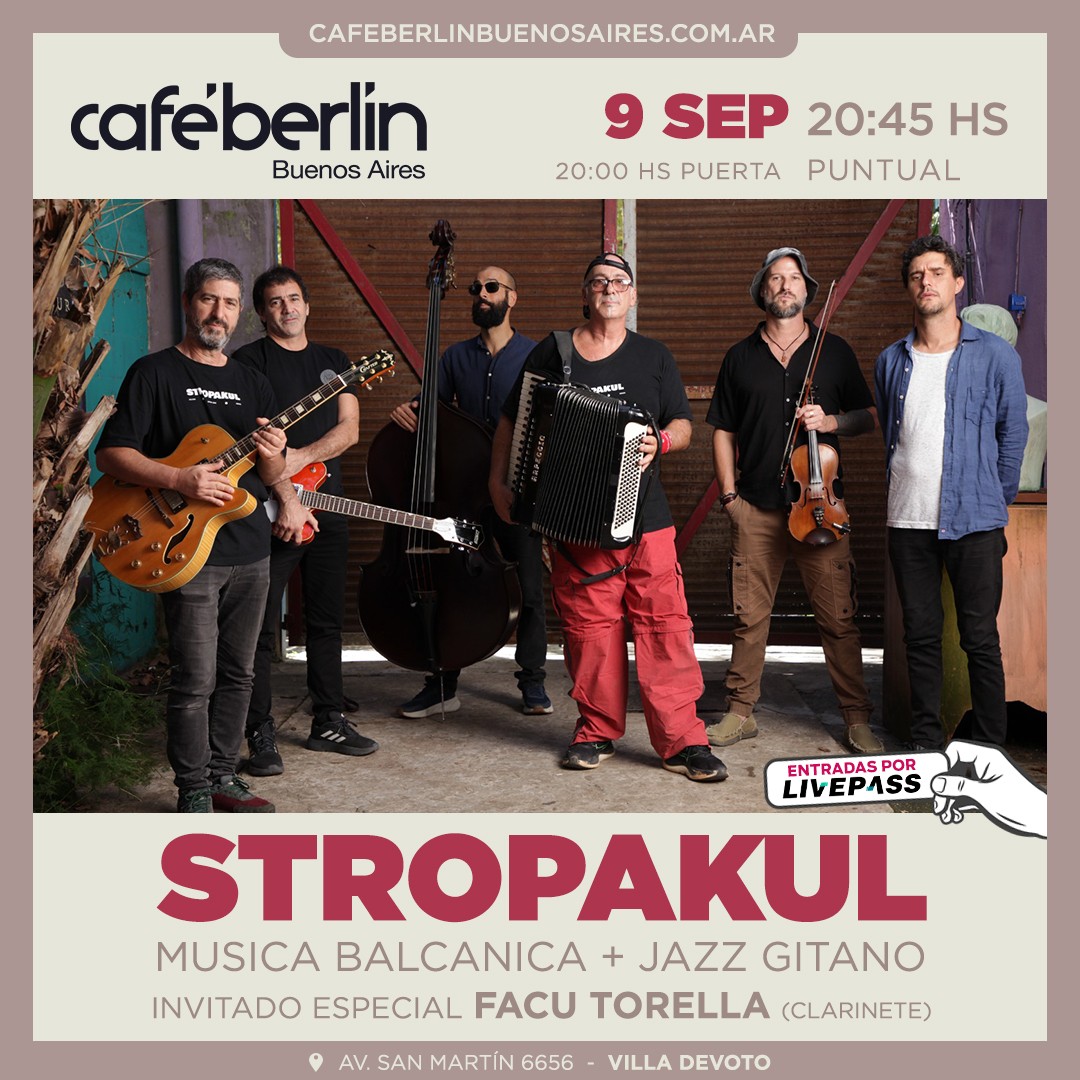 Stropakul en Café Berlín