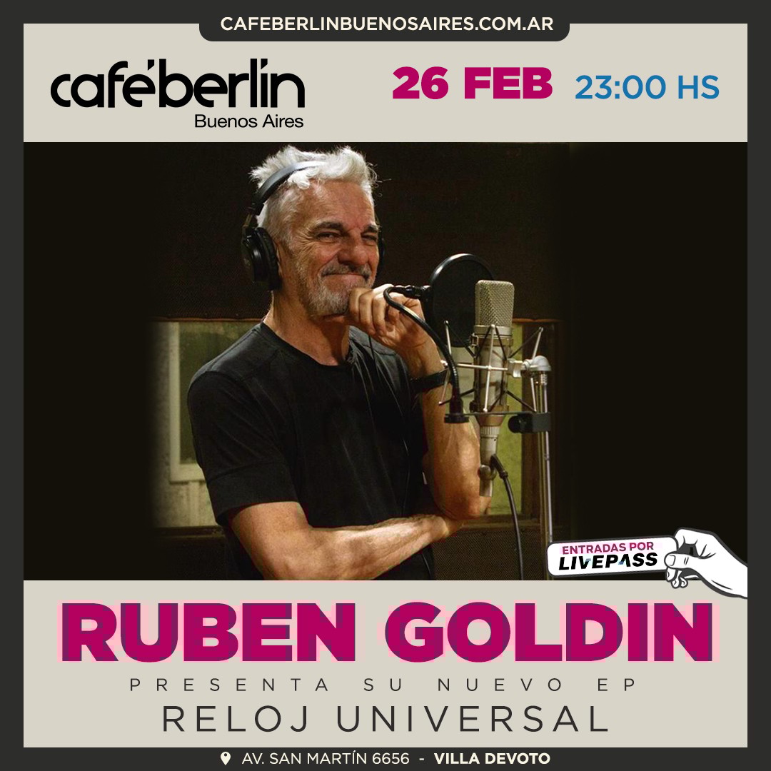 Rubén Goldín en Café Berlín