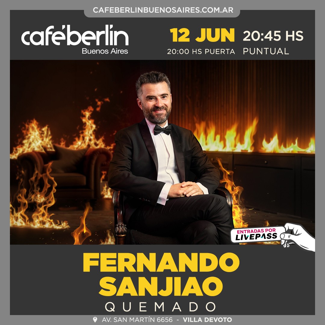 Fernando Sanjiao en Café Berlín